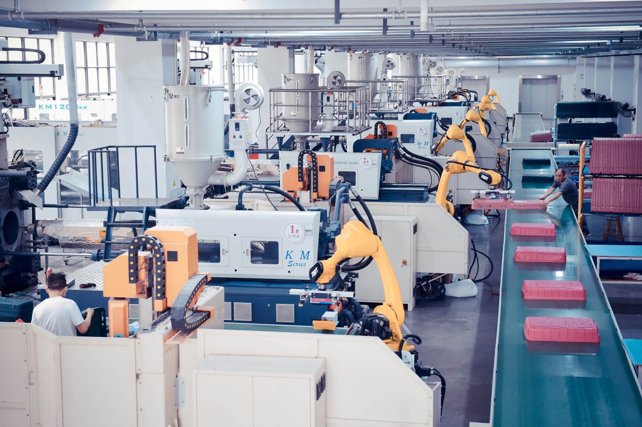 Production floor on a representative bag programme